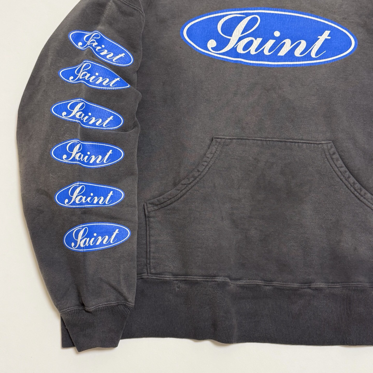 P359 Blue Saint printed hoodie · image 8