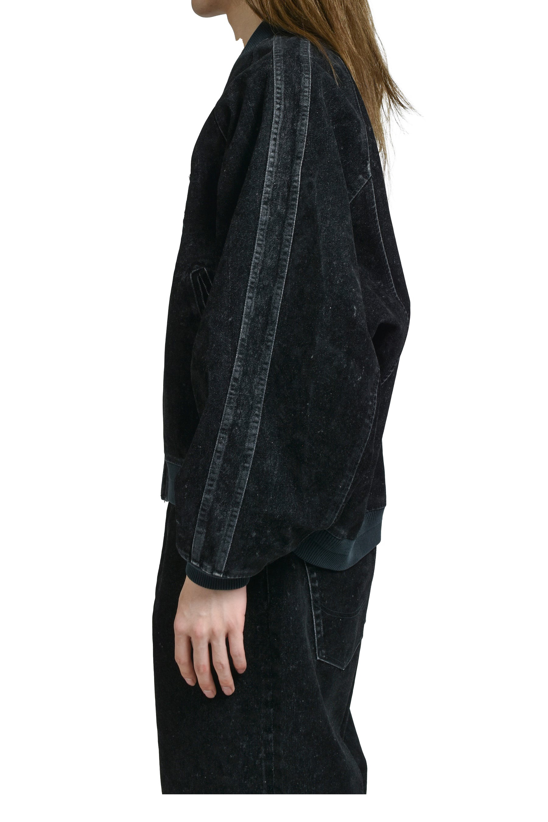 P469 Bat sleeve suede denim jacket · image 22