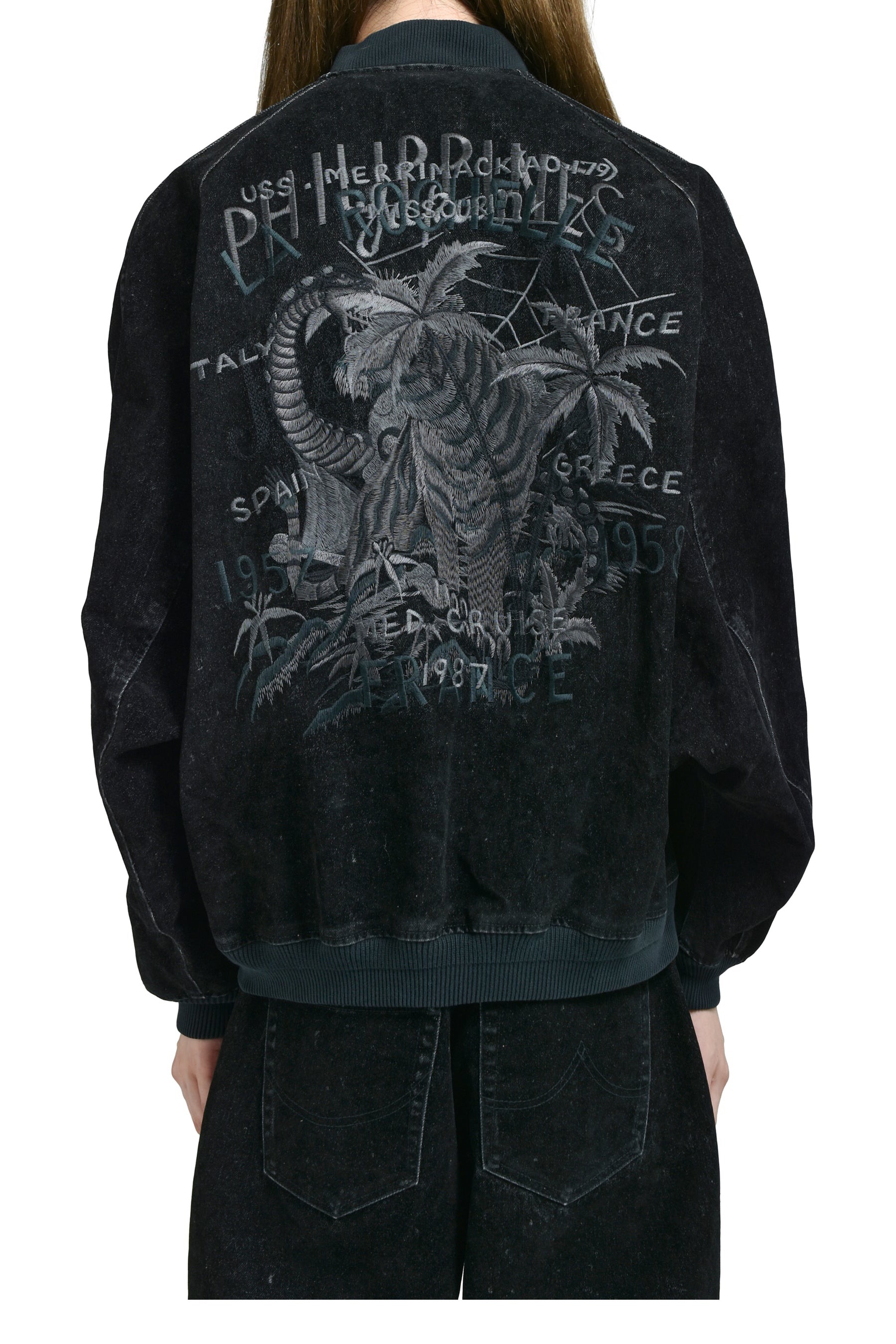 P469 Bat sleeve suede denim jacket · image 20