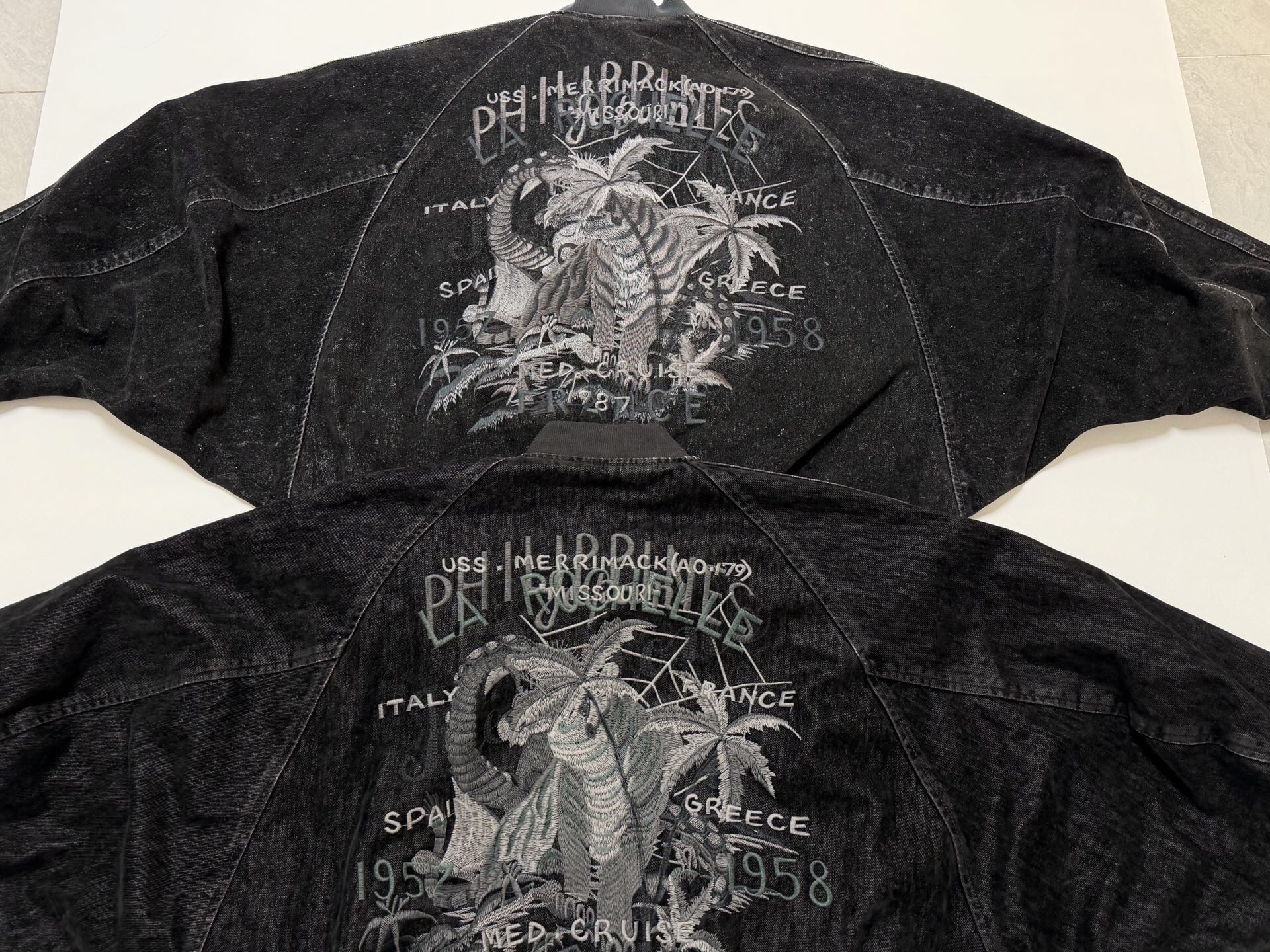 P469 Bat sleeve suede denim jacket · image 16